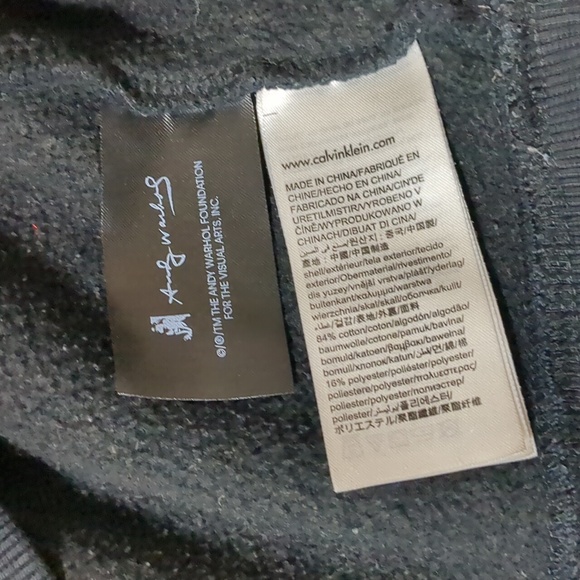 Calvin Klein Andy Warhol Crewneck Sweatshirt Mens L Collab - Picture 4 of 8